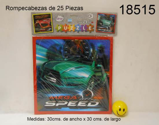 Imagen de ROMPECABEZAS DE 25 PIEZAS "AUTOS" 12.24